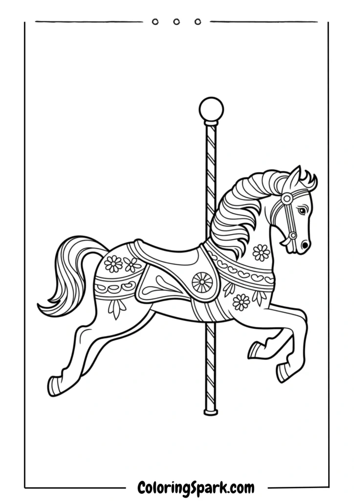 A carousel horse