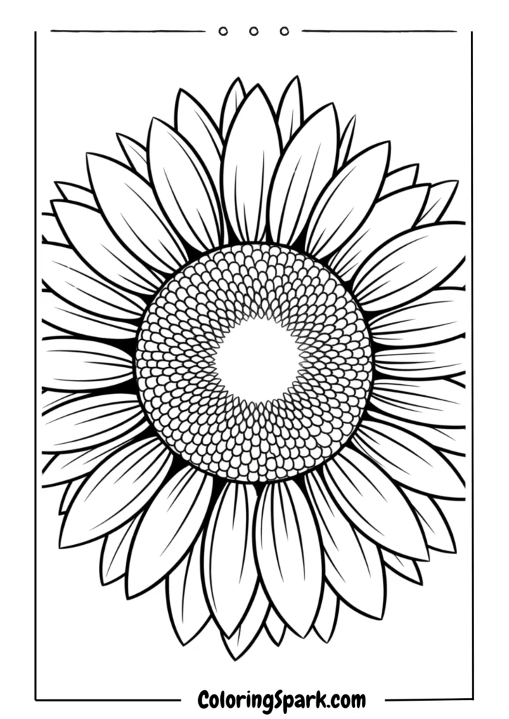 Close-up of a single sunflower