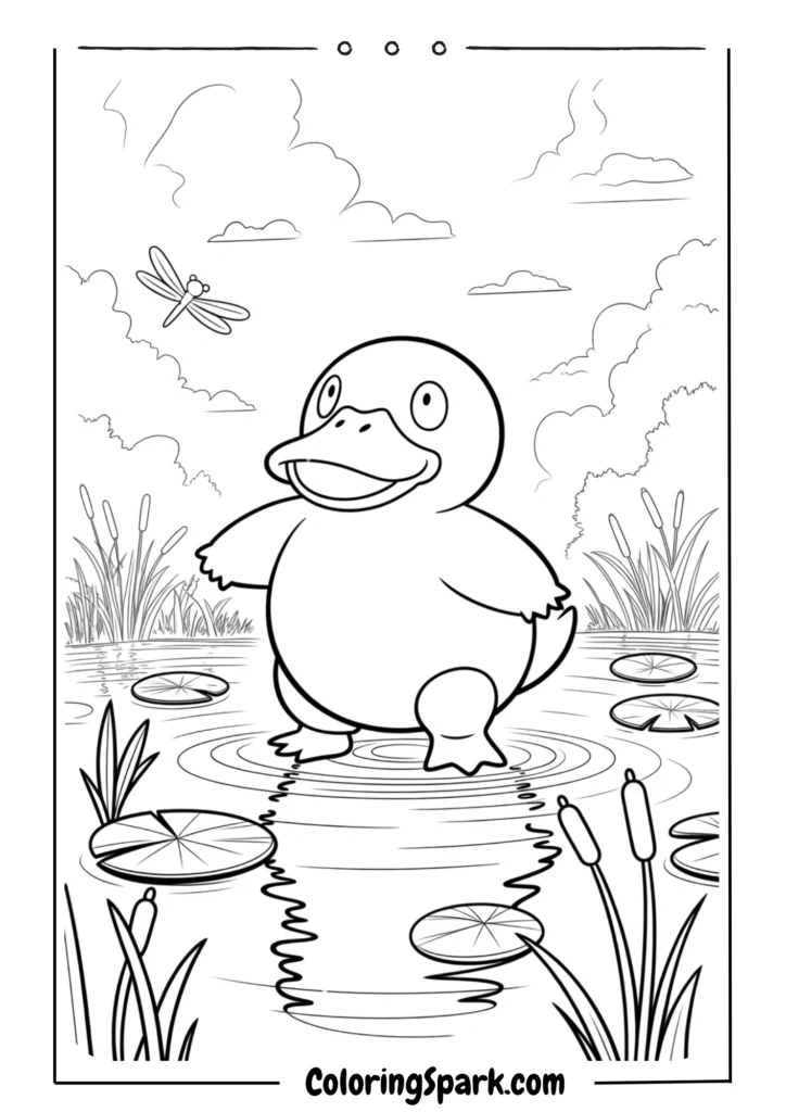 Psyduck Pond Scene
