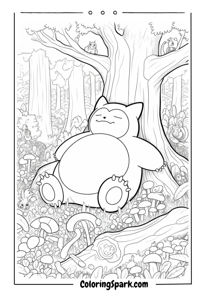 Snorlax Sleepy Forest