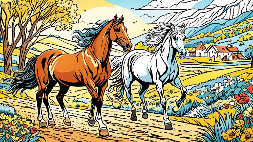 Horse coloring pages