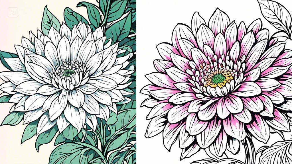Flower coloring pages