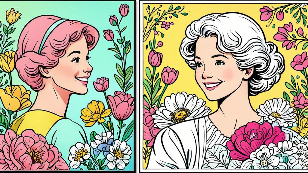 Mother's day coloring pages