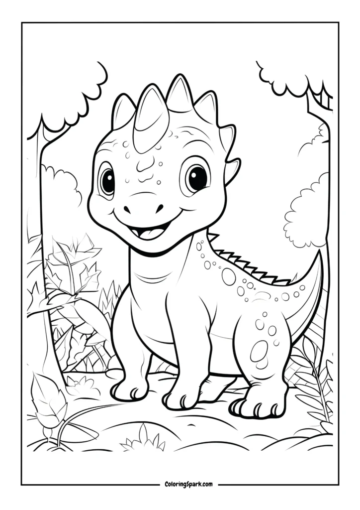Cute-A-Saurus Coloring Fun