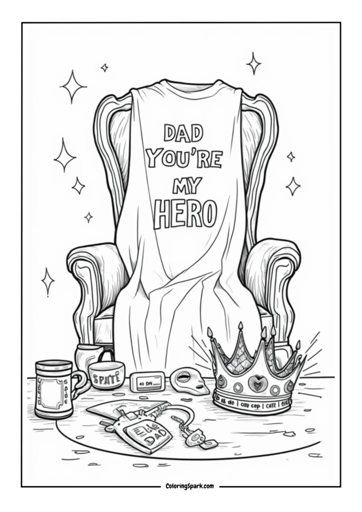 Dad You're My Hero_ Cape and Crown
