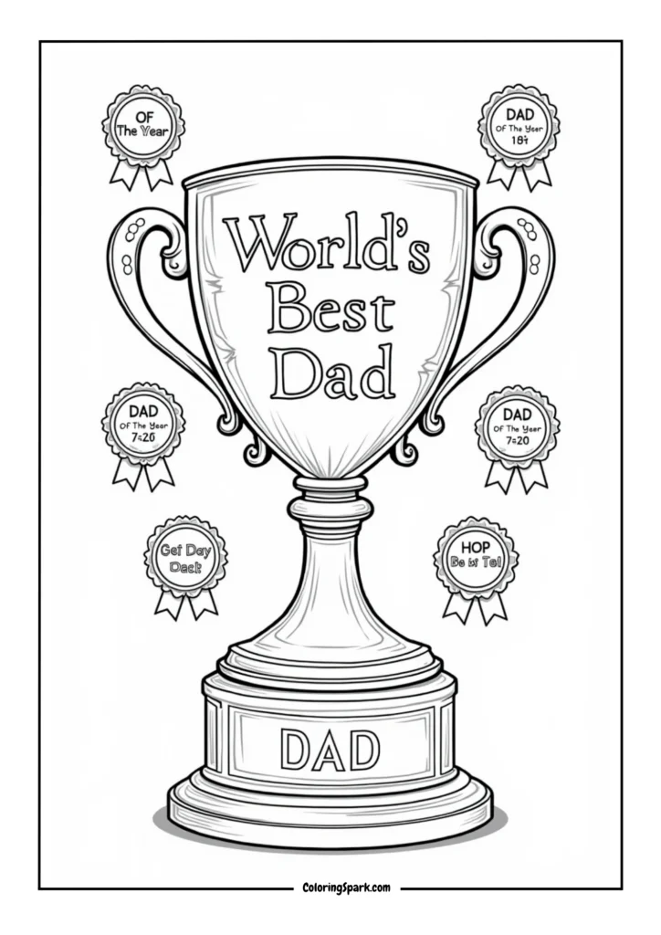 Dad's Trophy Collection _World's Best Dad