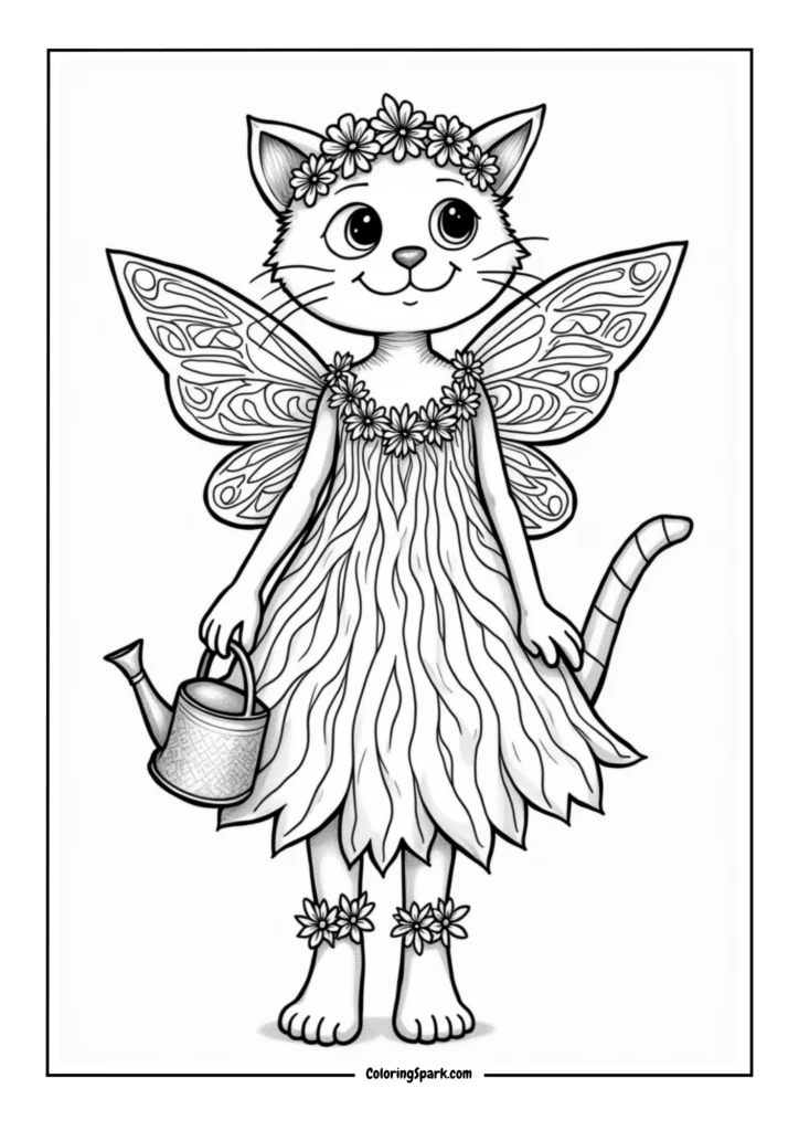 Garden Fairy Cat