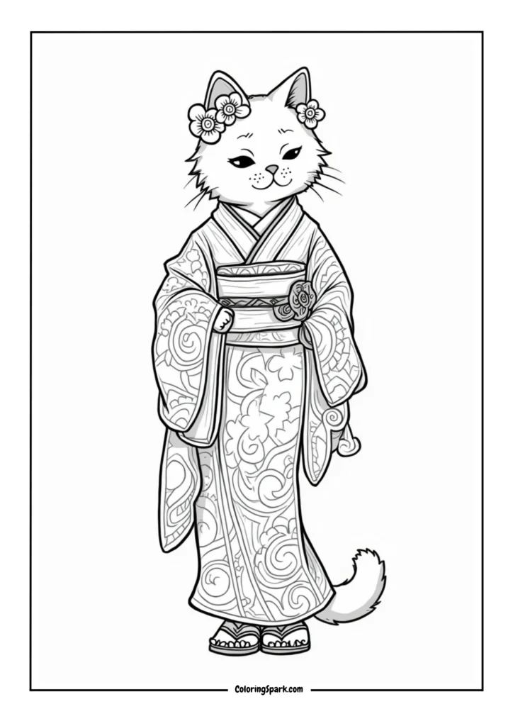Japanese Kimono Cat