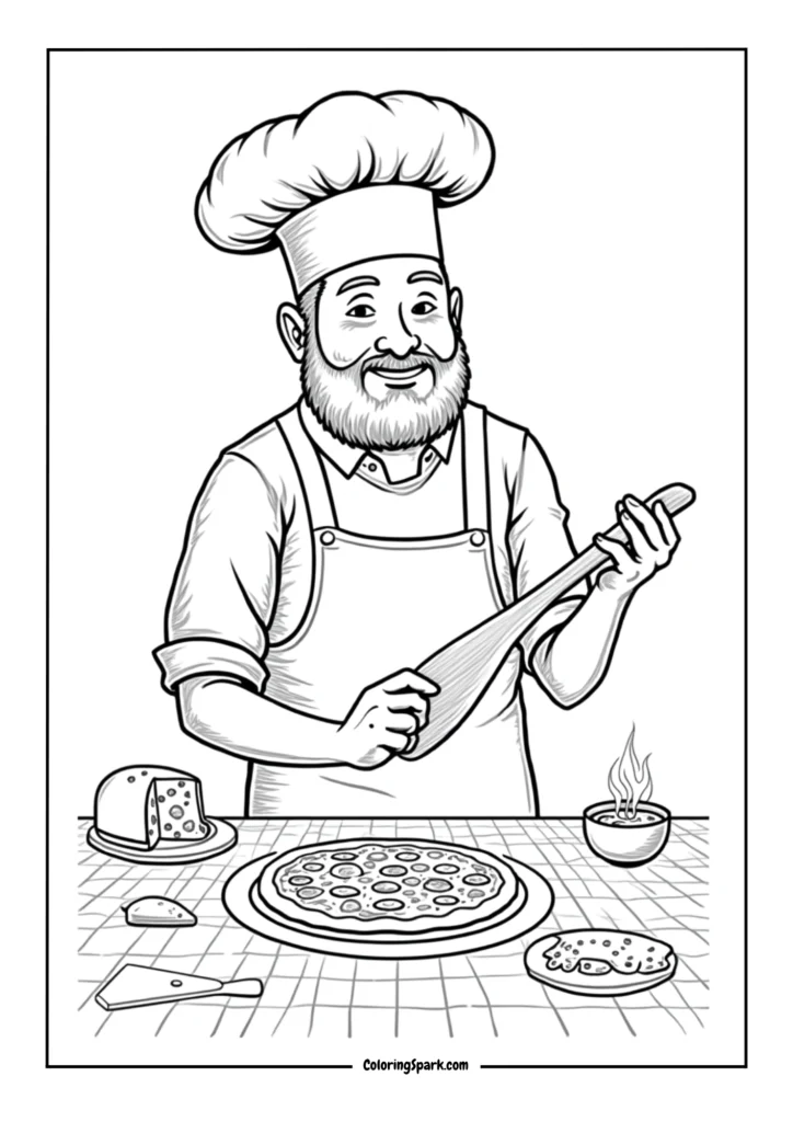 Pizza Making Dad