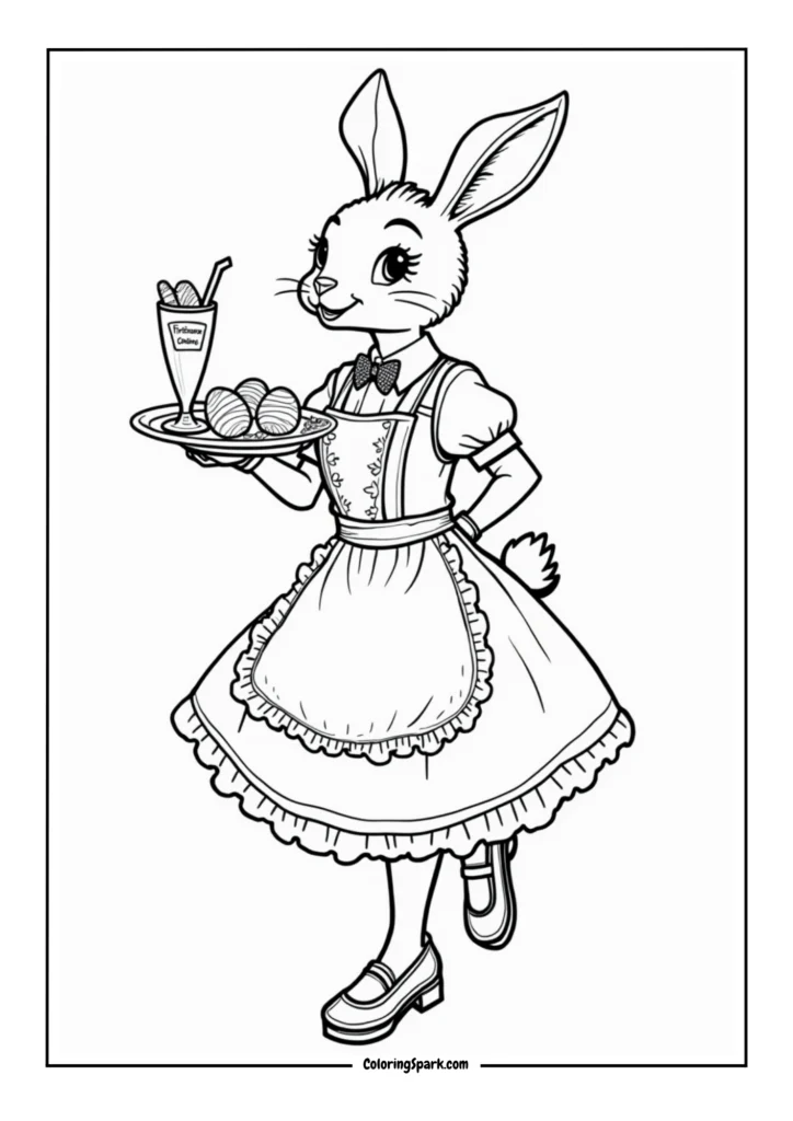 Retro Diner Waitress