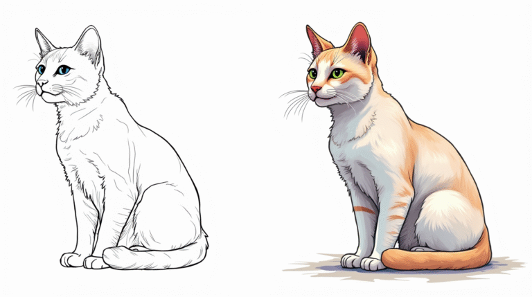Cat coloring pages