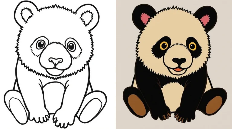 panda coloring pages