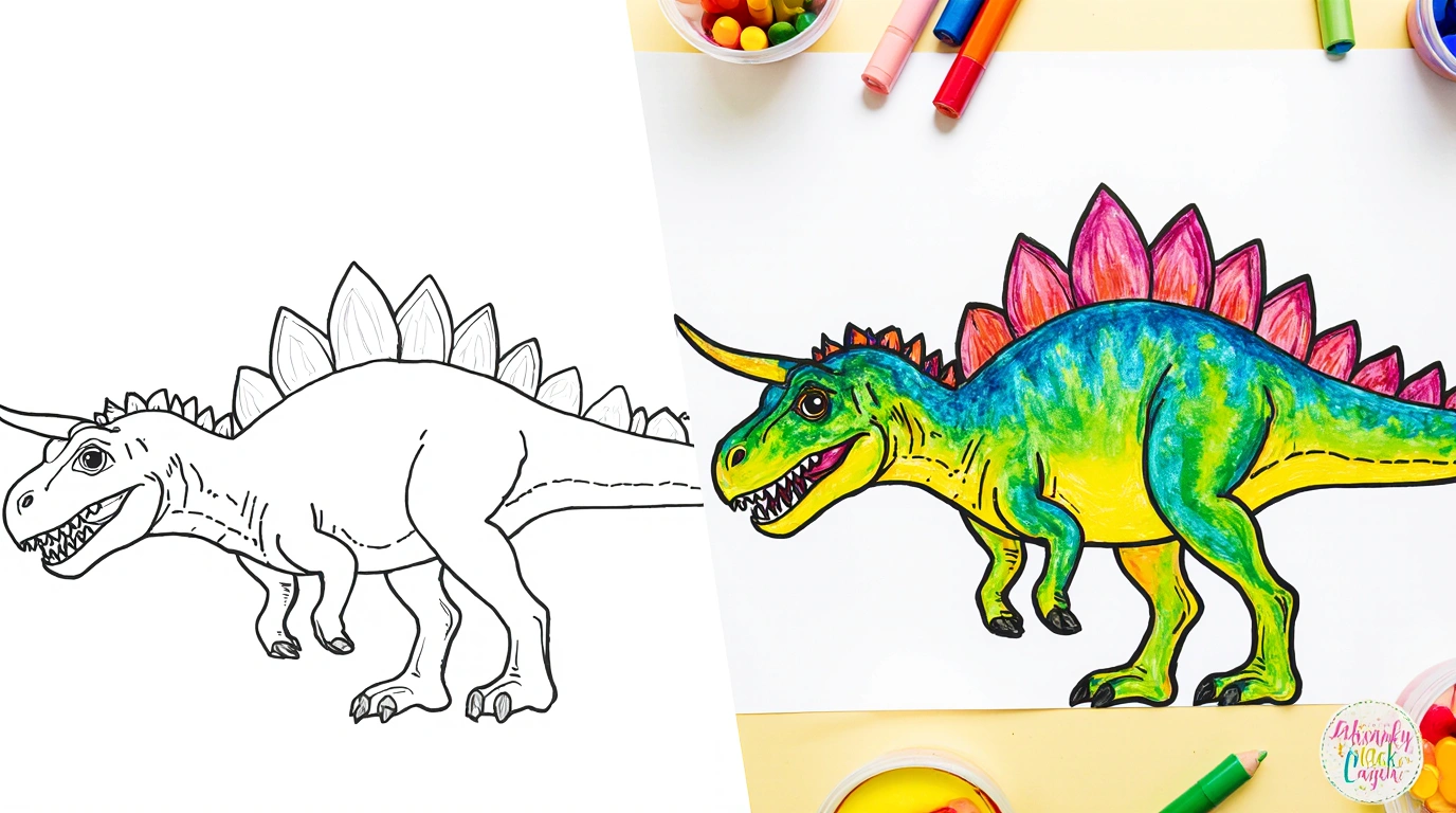 Dinosaur coloring pages