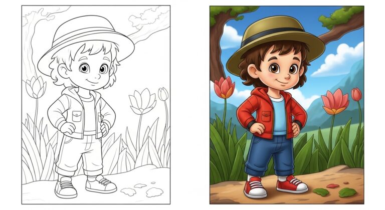 Cartoon coloring pages