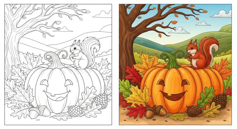 Fall Coloring Pages