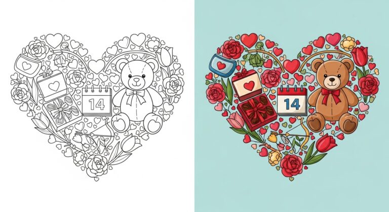 February Coloring Pages