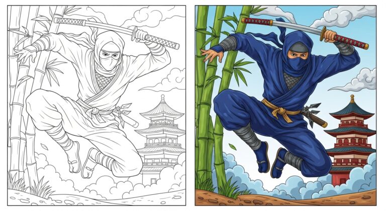 Ninja Coloring Pages