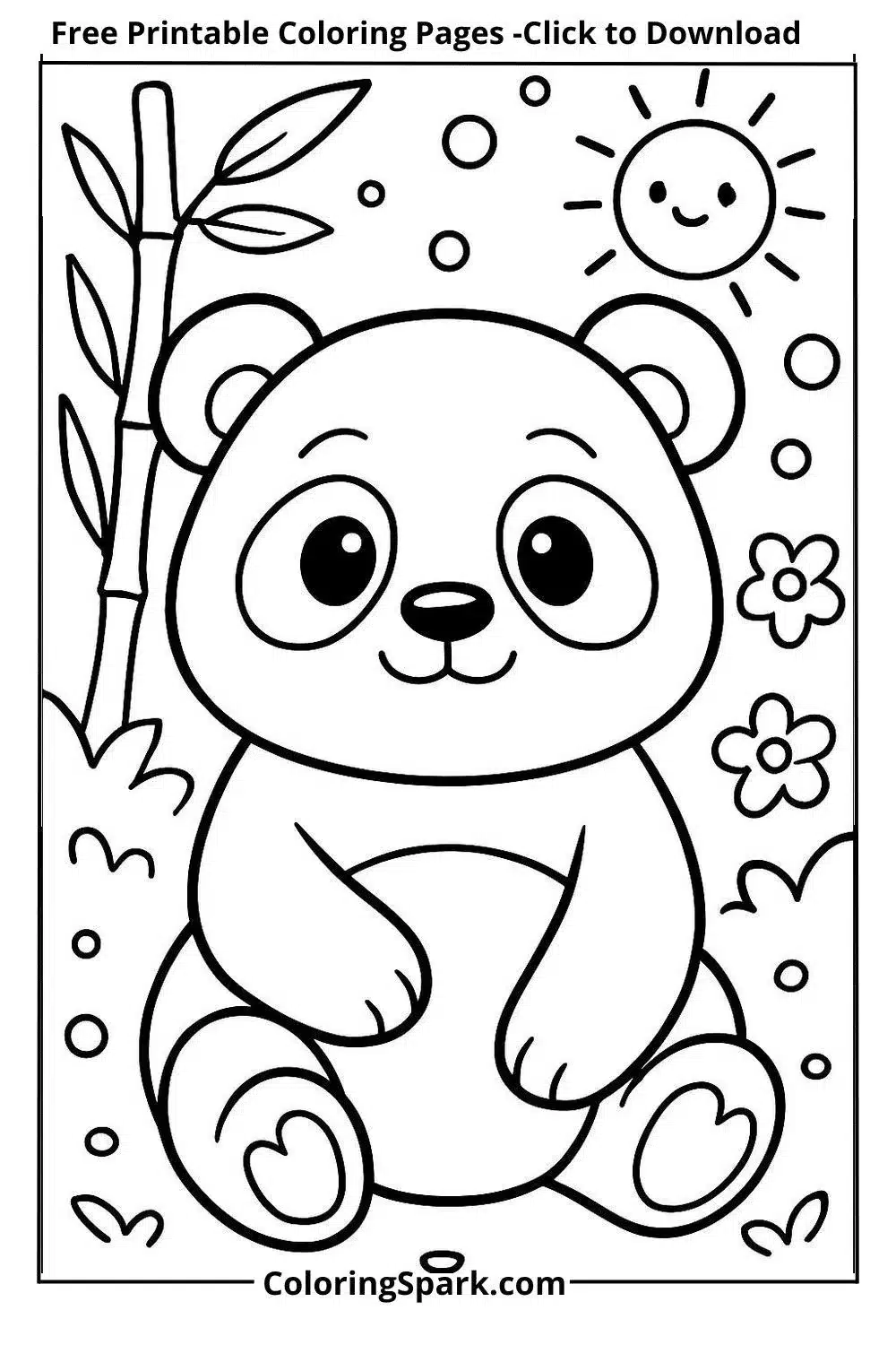 Panda Coloring Pages-giant panda coloring sheets printable
