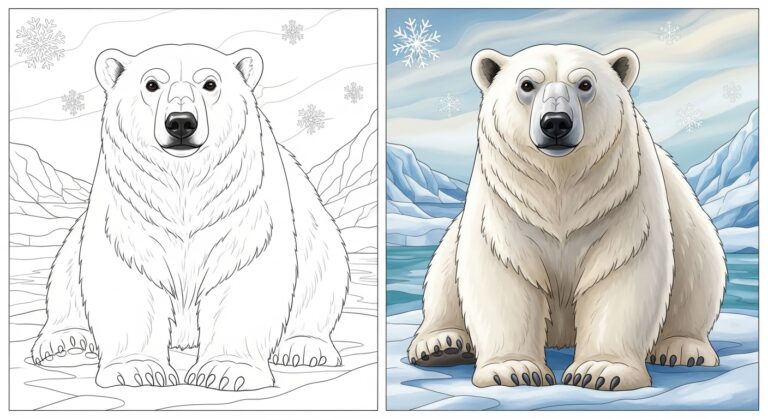 Polar Bear Coloring Pages
