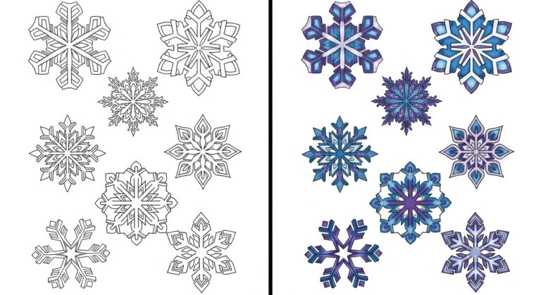 Snowflake Coloring Pages