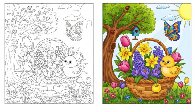 Spring Coloring Pages