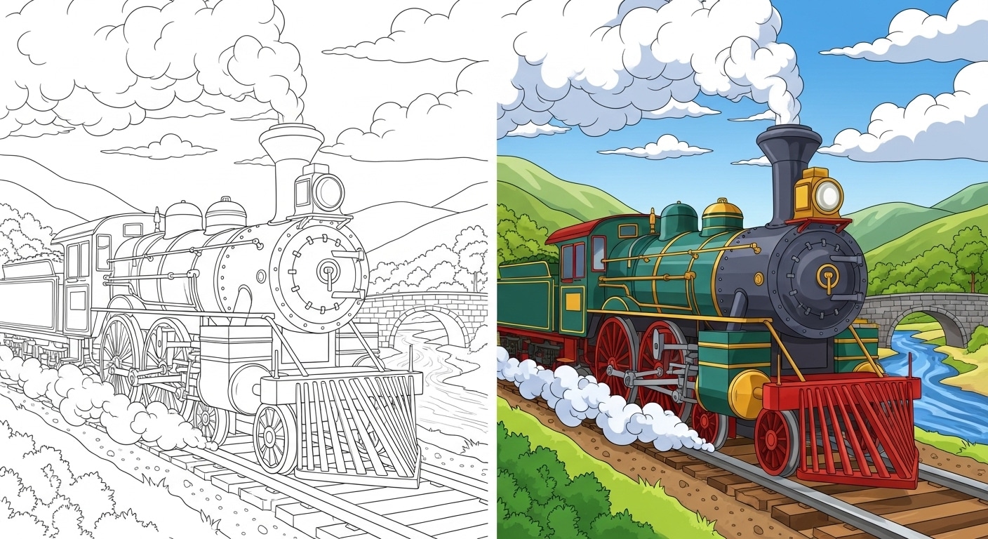 Train Coloring Pages