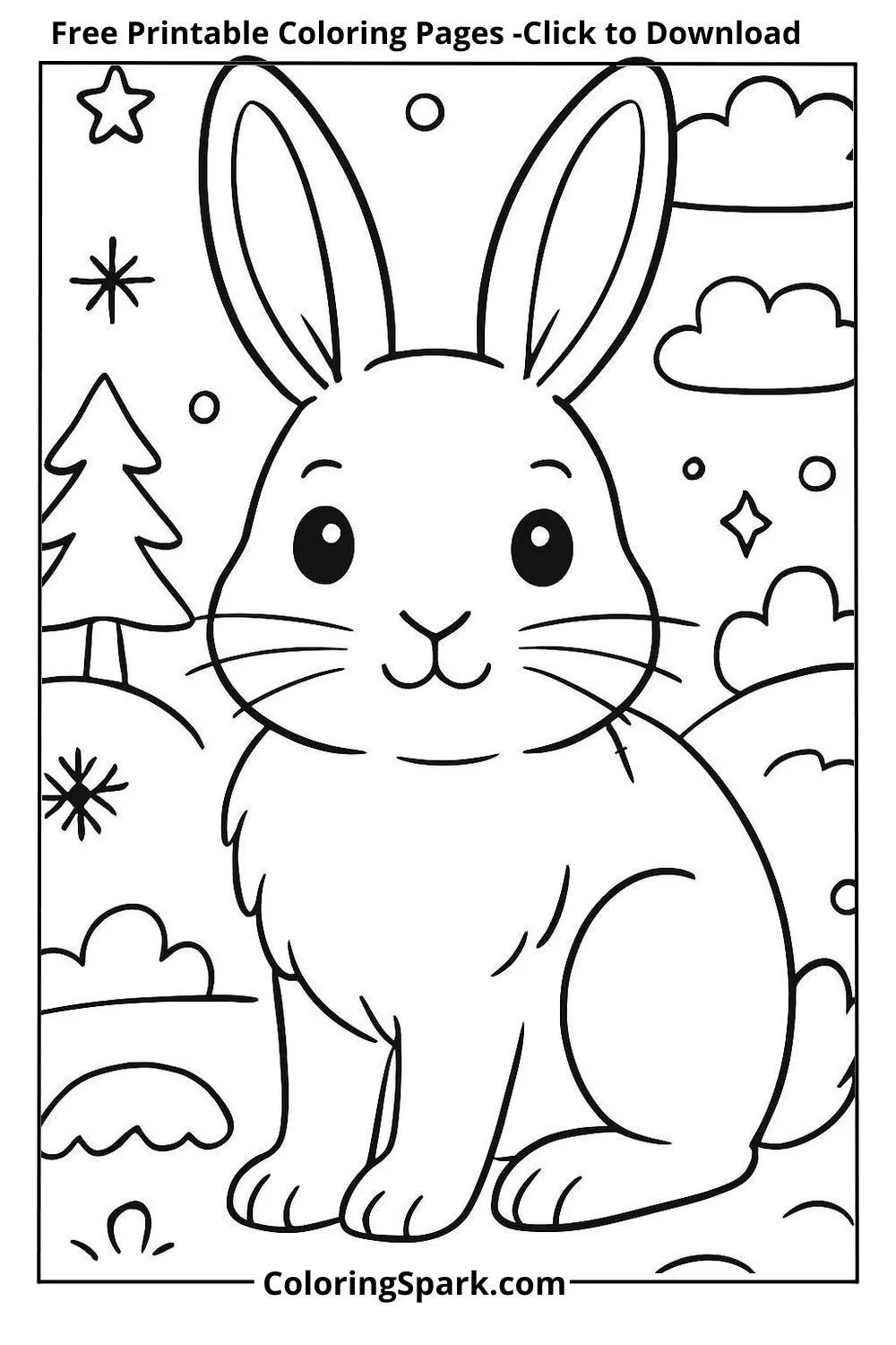 arctic hare coloring pages