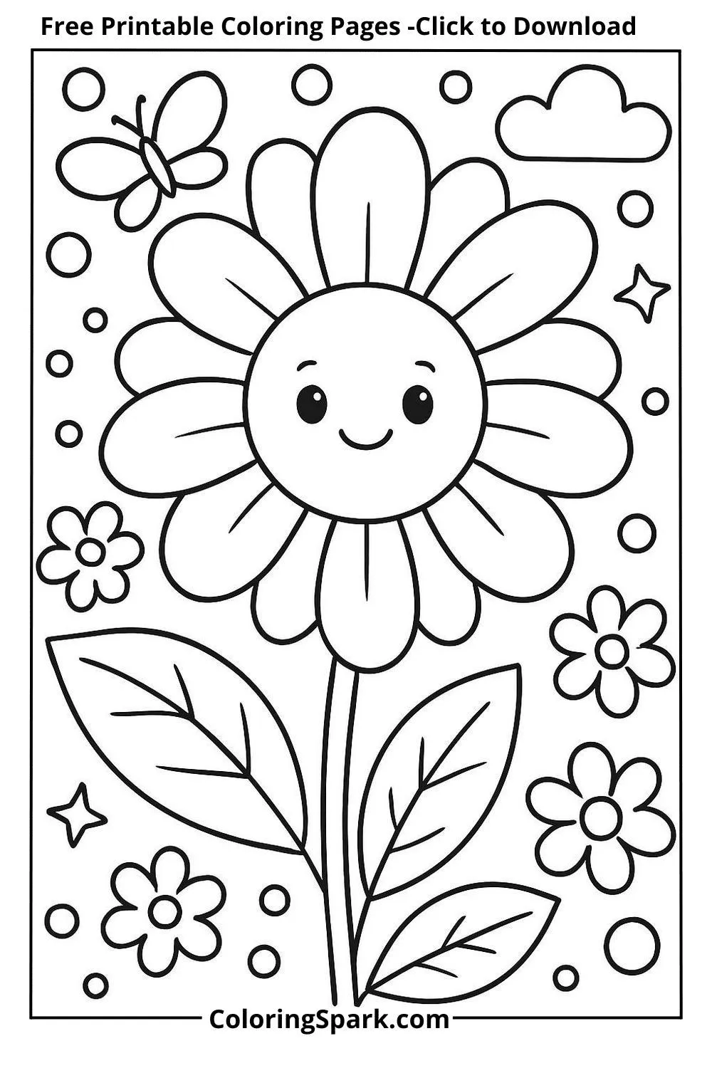 botanical flower coloring pages