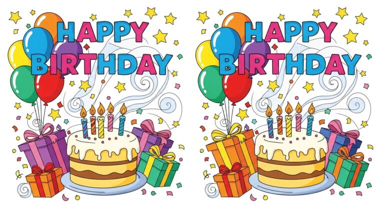 happy birthday coloring pages